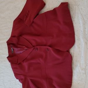 Levine Classics jacket, size 22W, burgundy/wine